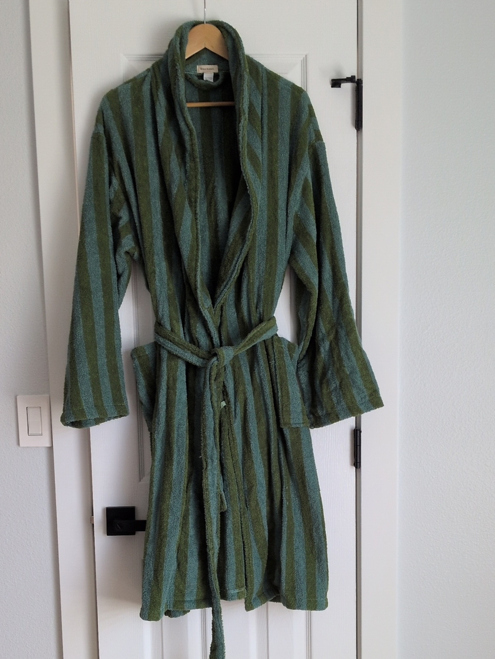 World Market Striped Bathrobe NWOT